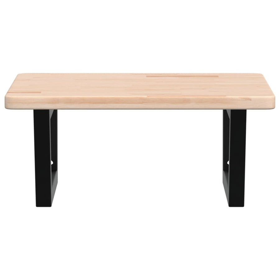 Badkamer wandschap staal en massief eikenhout