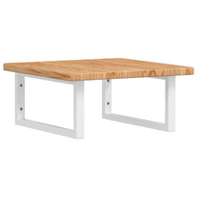 Badkamer Wandschap Staal En Massief Eikenhout 1