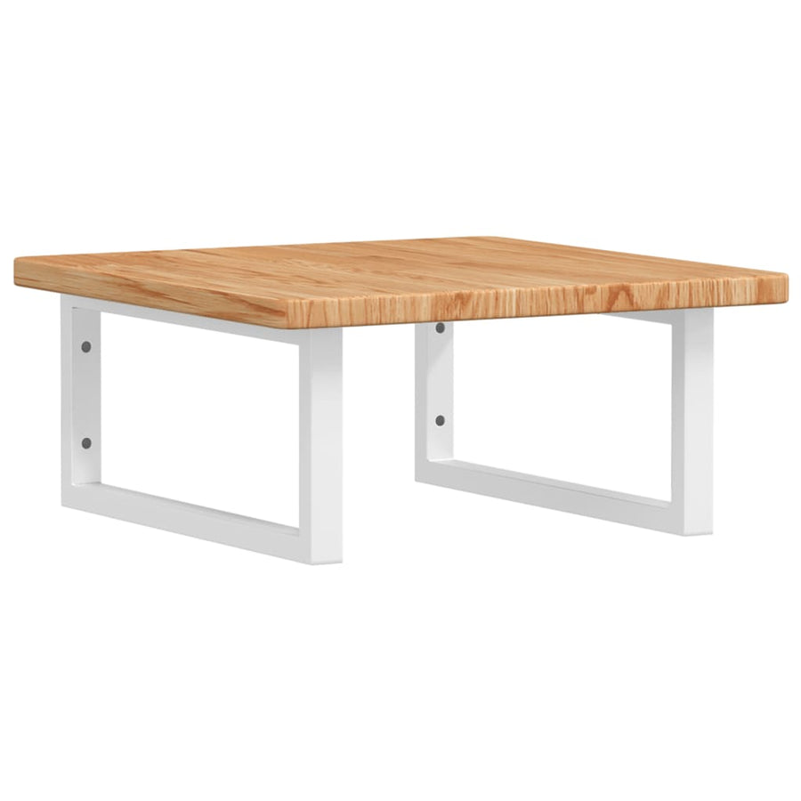 Badkamer Wandschap Staal En Massief Eikenhout 1
