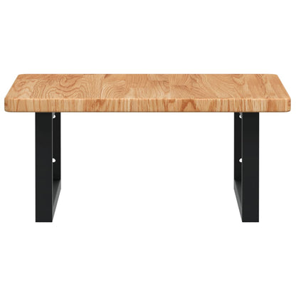 Badkamer wandschap staal en massief eikenhout
