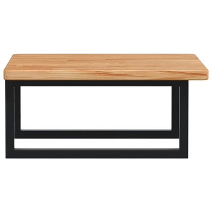 Badkamer wandschap staal en massief eikenhout