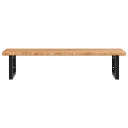 Badkamer wandschap staal en massief eikenhout