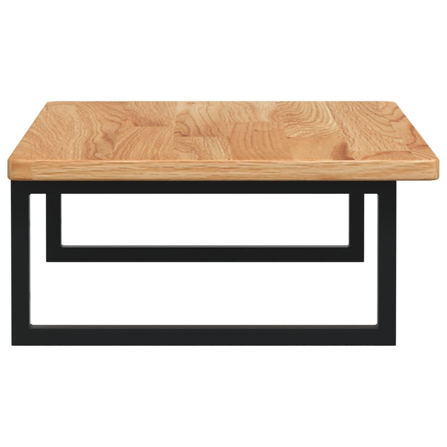 Badkamer wandschap staal en massief eikenhout