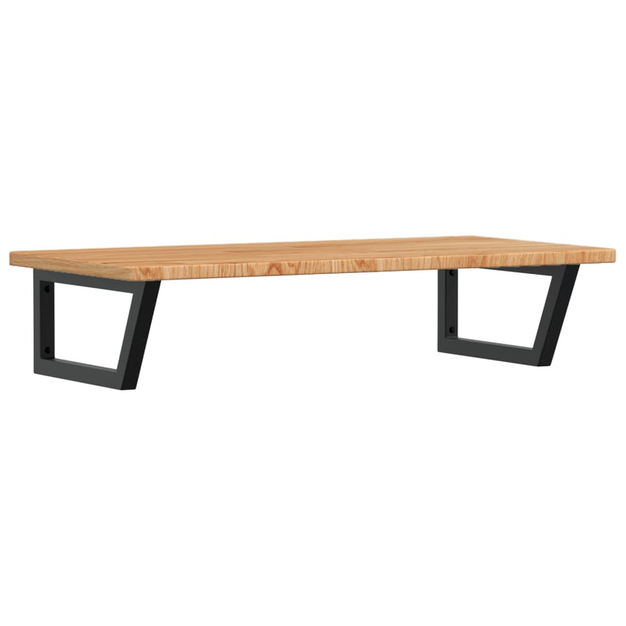 Badkamer wandschap staal en massief eikenhout