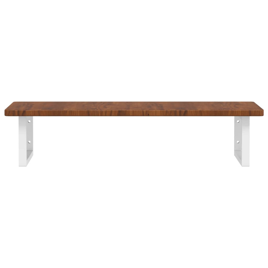 Badkamer Wandschap Staal En Massief Eikenhout 1