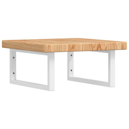 Badkamer Wandschap Staal En Massief Eikenhout 1