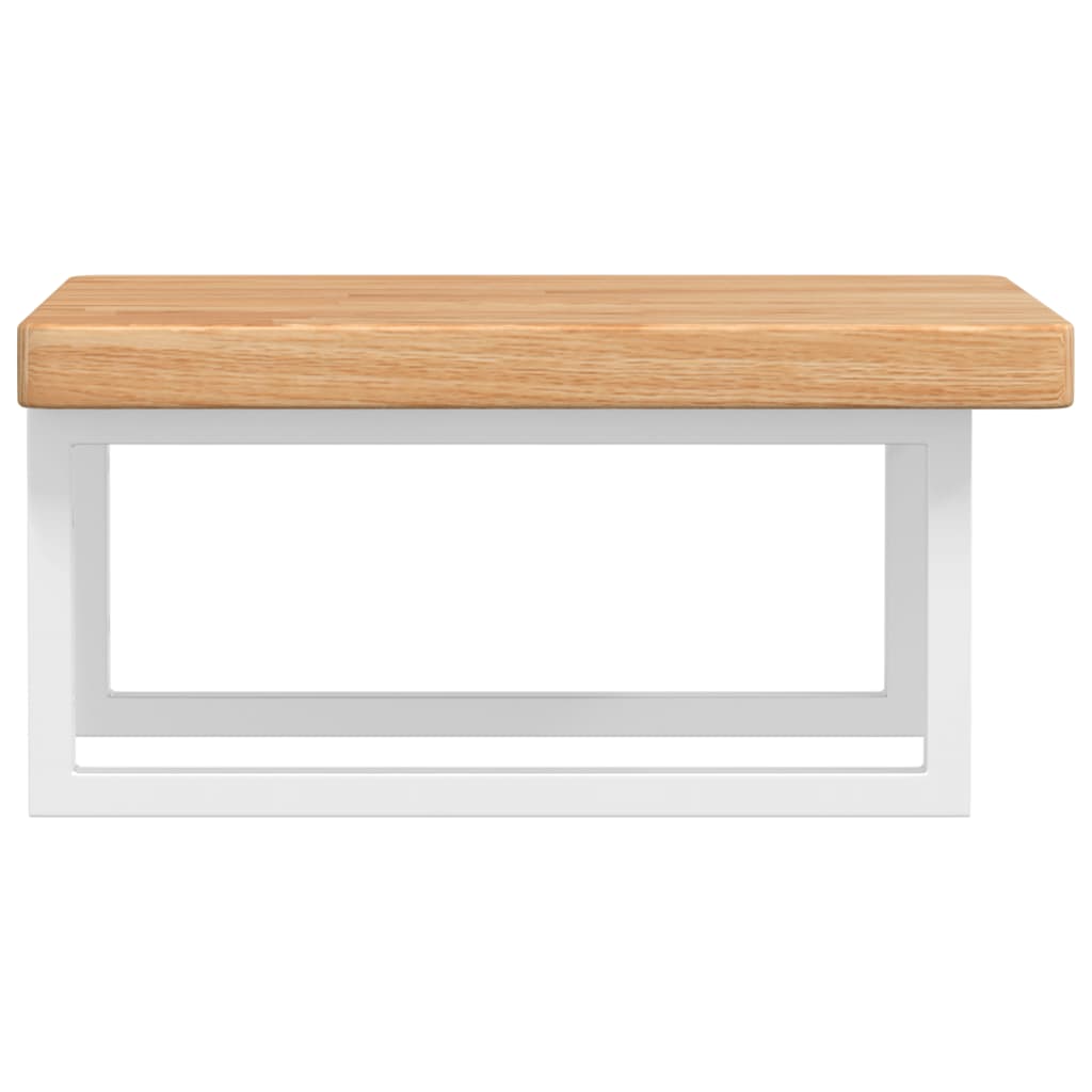 Badkamer Wandschap Staal En Massief Eikenhout 1