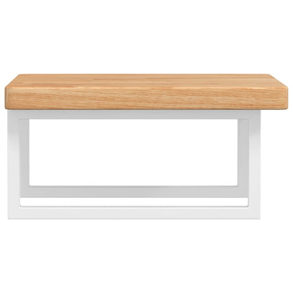 Badkamer Wandschap Staal En Massief Eikenhout 1