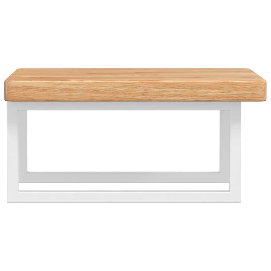 Badkamer Wandschap Staal En Massief Eikenhout 1
