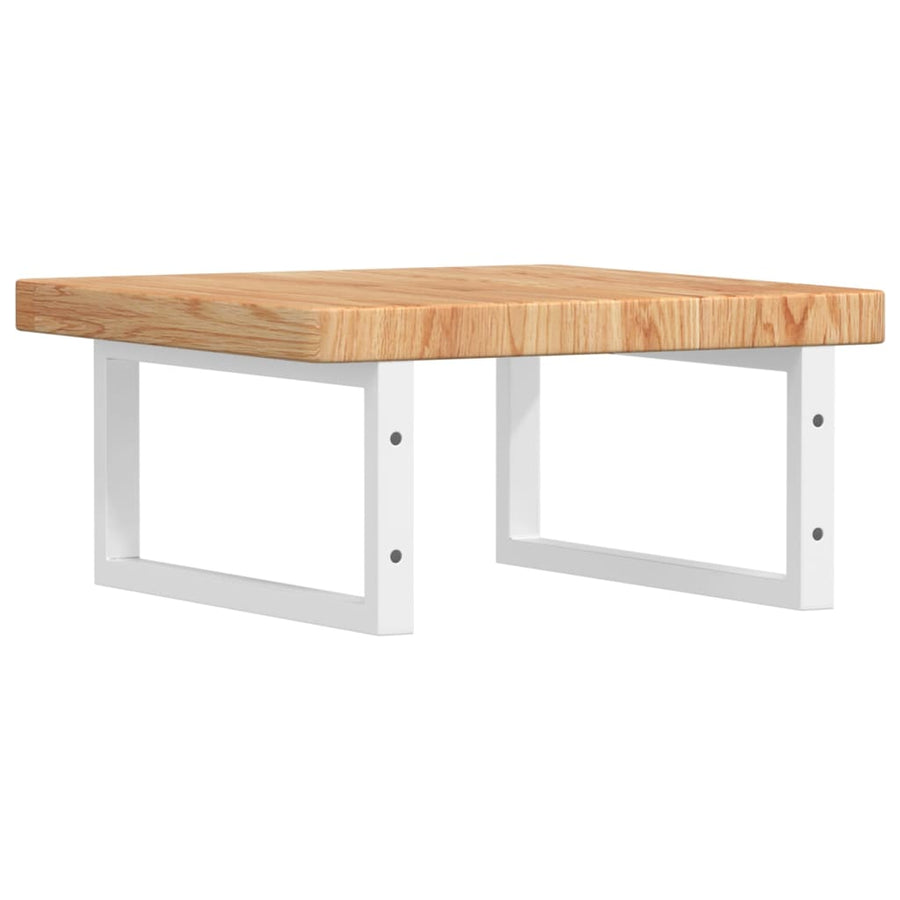 Badkamer Wandschap Staal En Massief Eikenhout 1