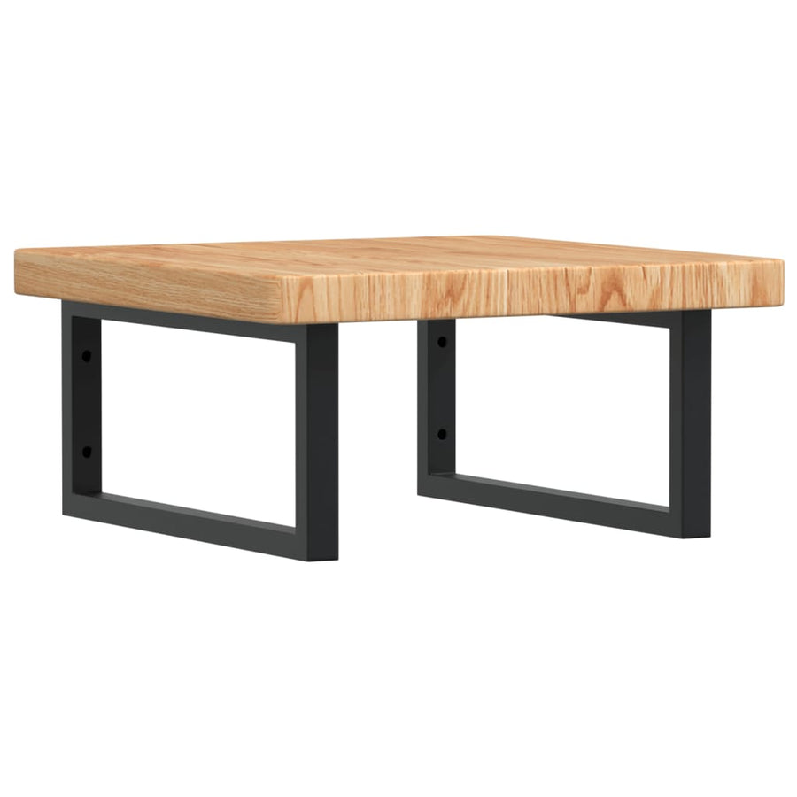 Badkamer Wandschap Staal En Massief Eikenhout