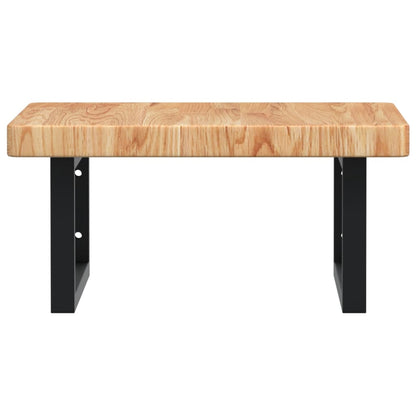 Badkamer Wandschap Staal En Massief Eikenhout