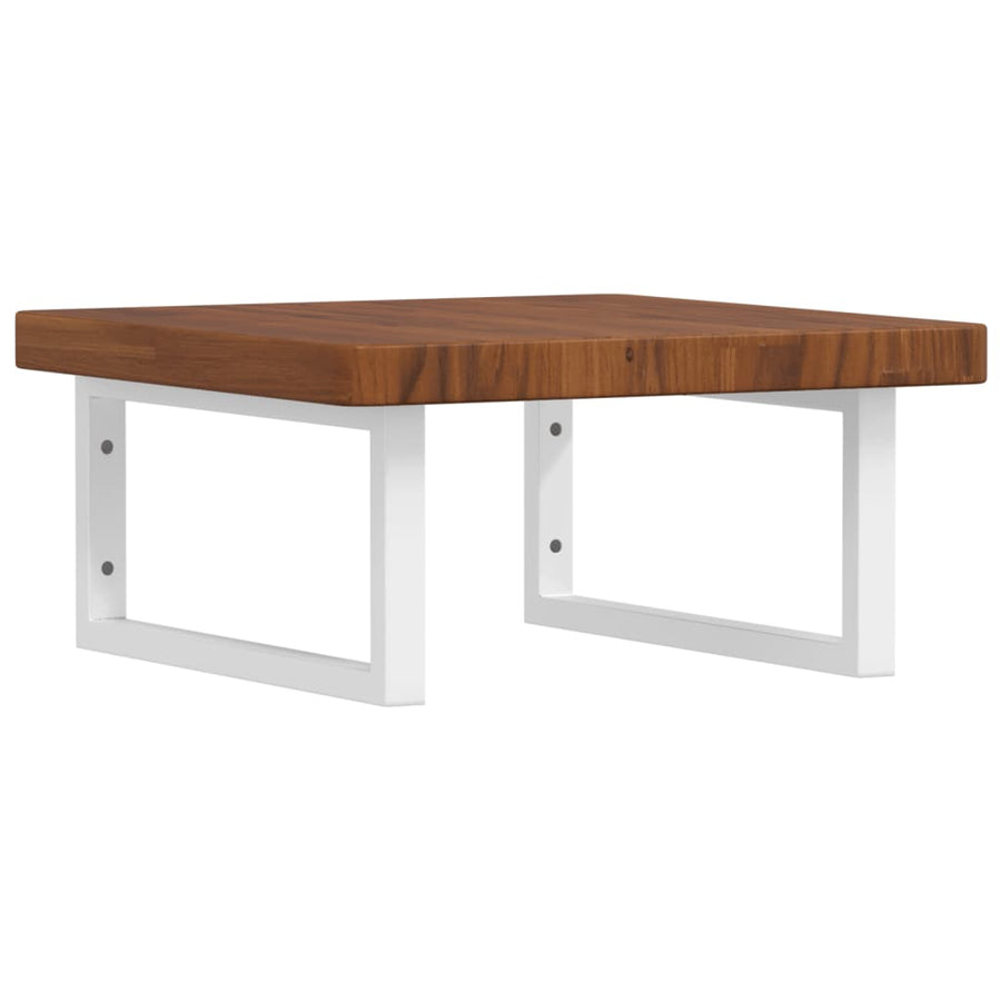 Badkamer Wandschap Staal En Massief Eikenhout 1