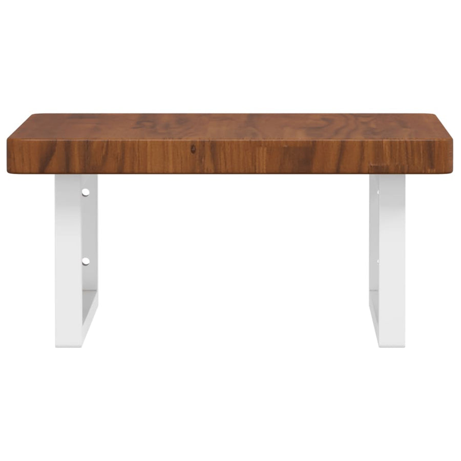 Badkamer Wandschap Staal En Massief Eikenhout 1