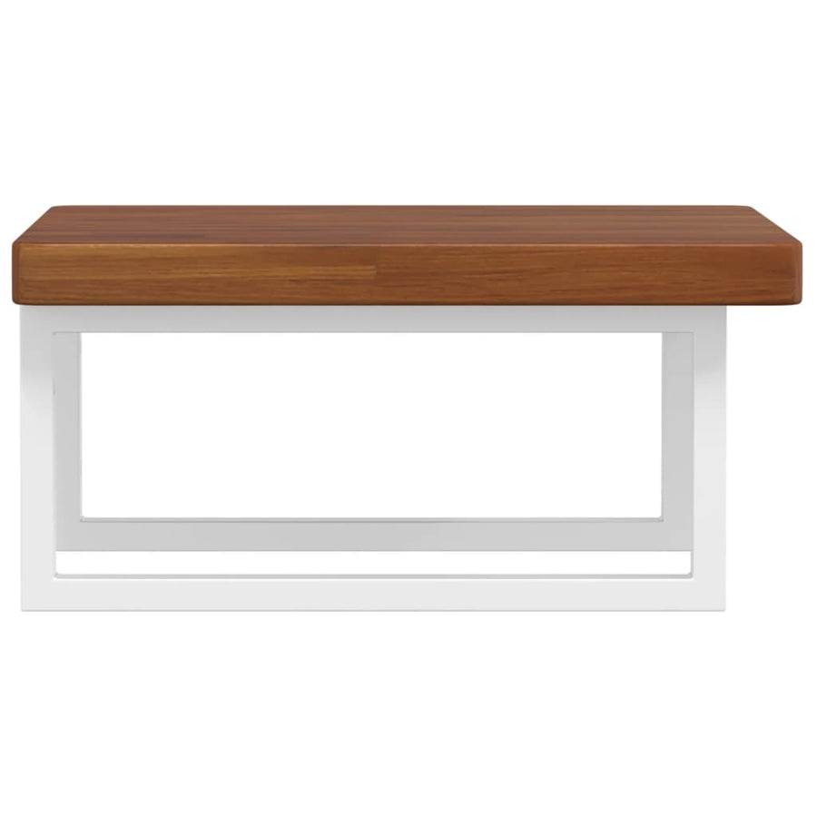 Badkamer Wandschap Staal En Massief Eikenhout 1