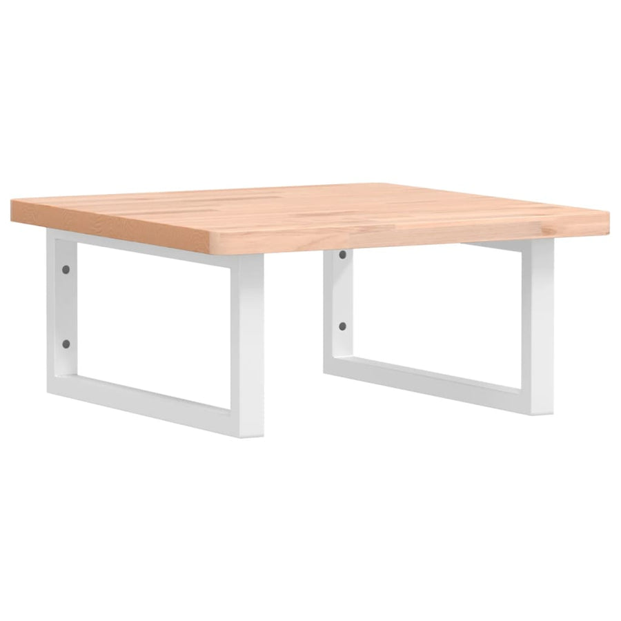 Badkamer Wandschap Staal En Massief Beukenhout 1