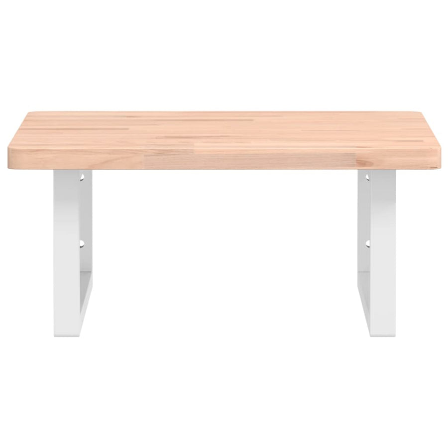 Badkamer Wandschap Staal En Massief Beukenhout 1