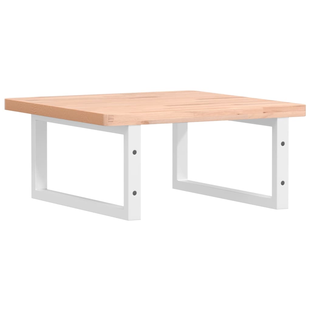 Badkamer Wandschap Staal En Massief Beukenhout 1