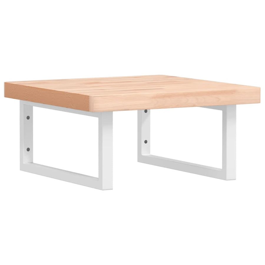 Badkamer Wandschap Staal En Massief Beukenhout 1