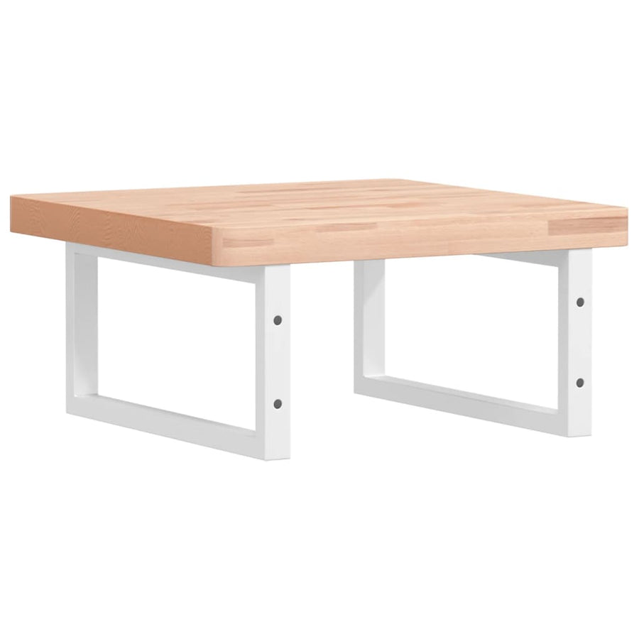 Badkamer Wandschap Staal En Massief Beukenhout 1
