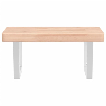 Badkamer wandschap staal en massief beukenhout