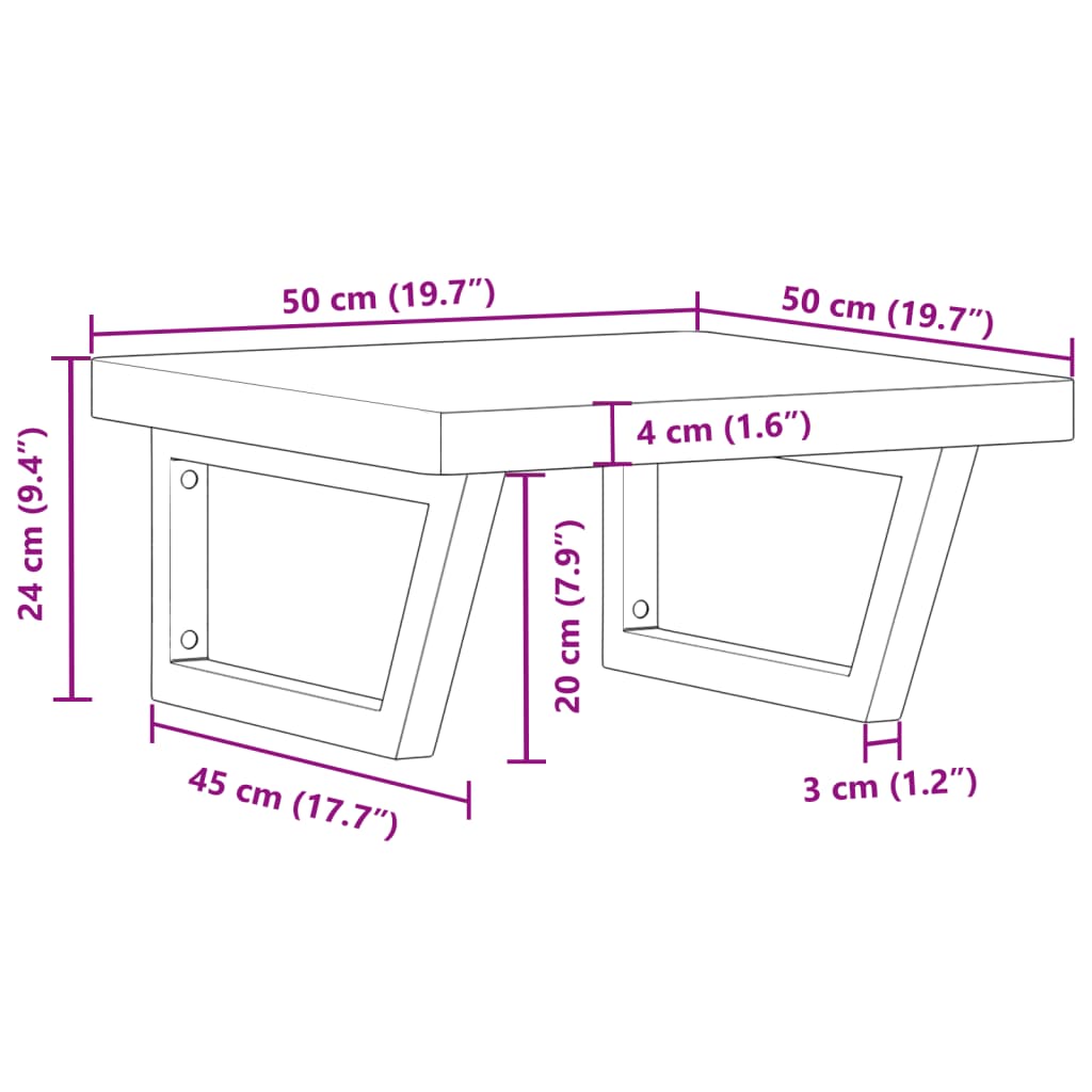 Badkamer wandschap staal en massief beukenhout