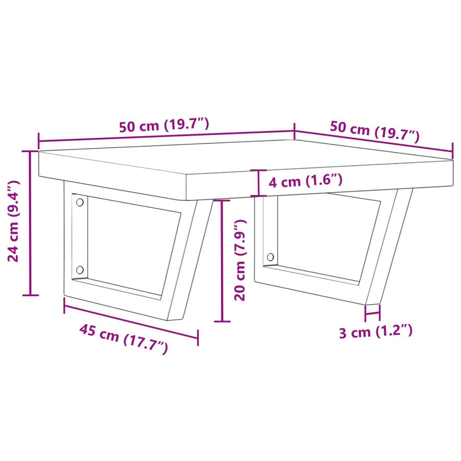 Badkamer wandschap staal en massief beukenhout
