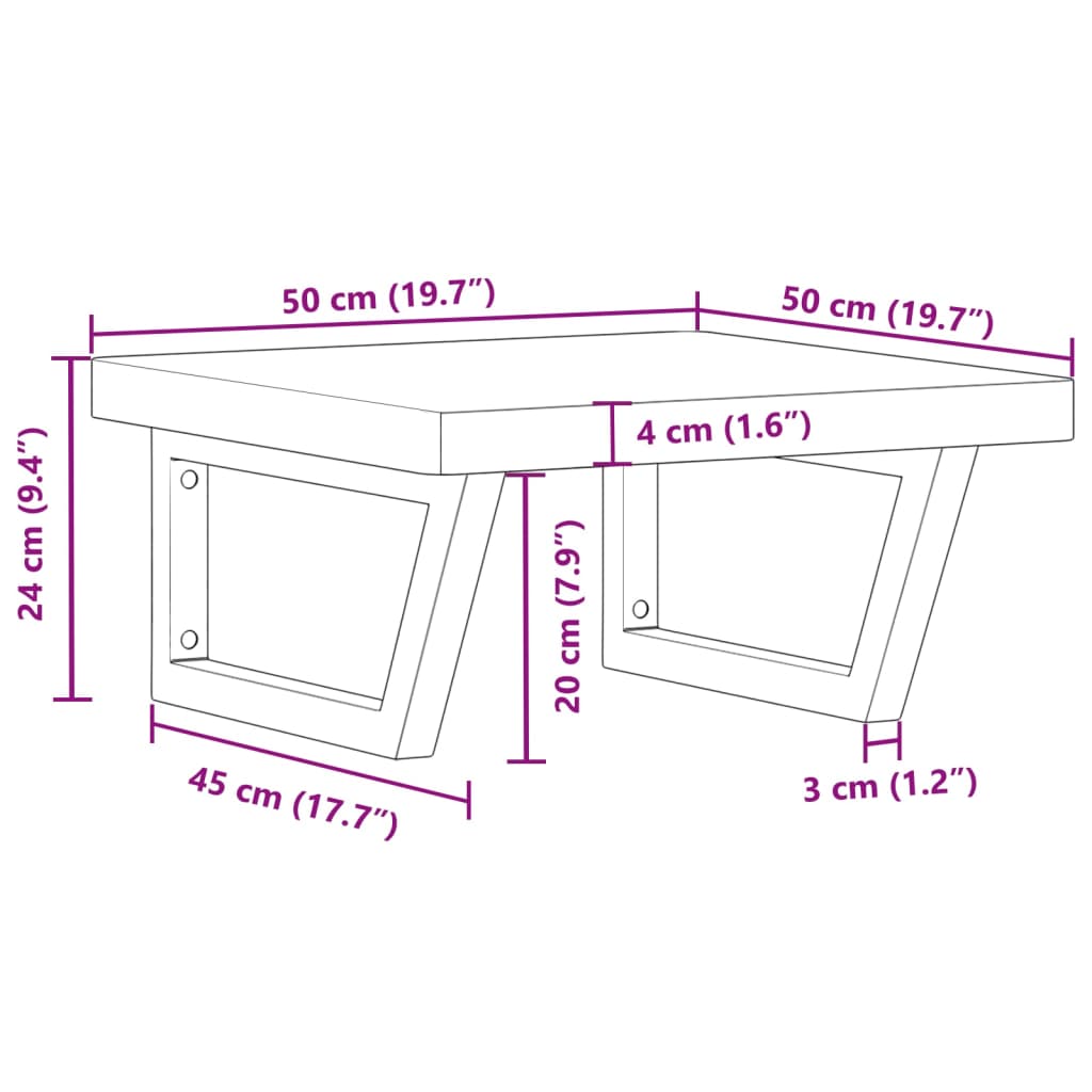 Badkamer wandschap staal en massief beukenhout