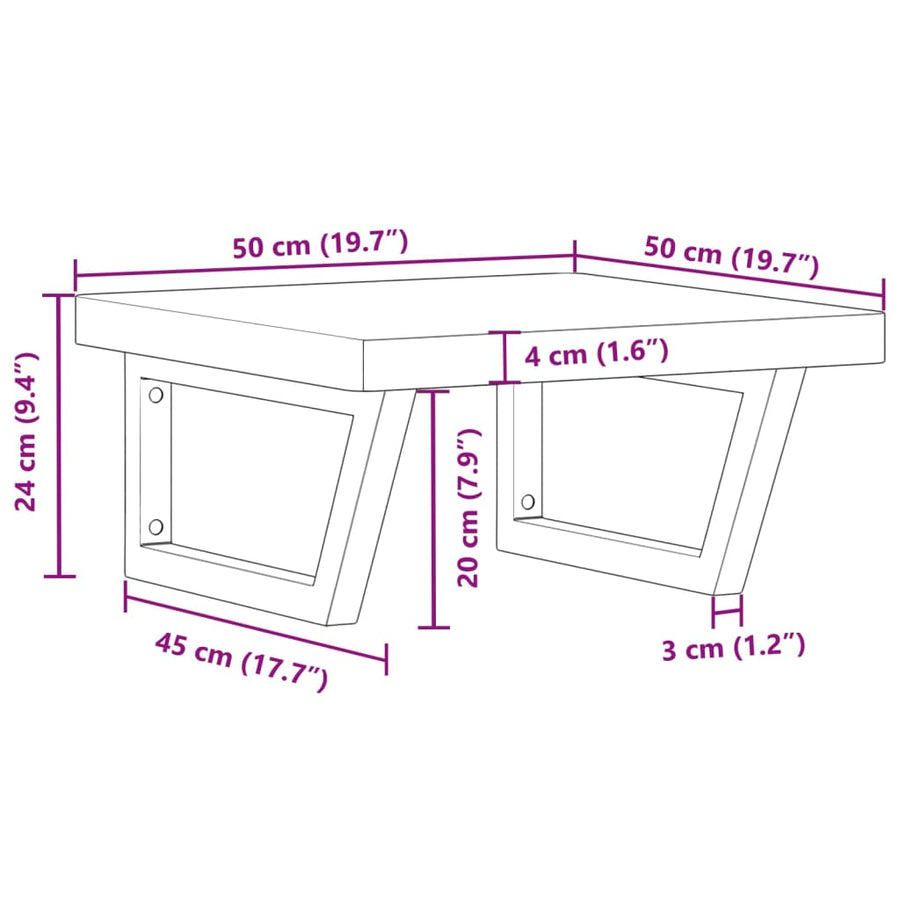 Badkamer wandschap staal en massief beukenhout