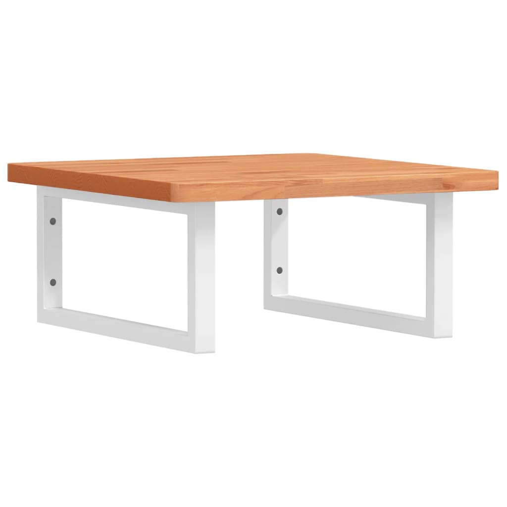 Badkamer Wandschap Staal En Massief Beukenhout 1