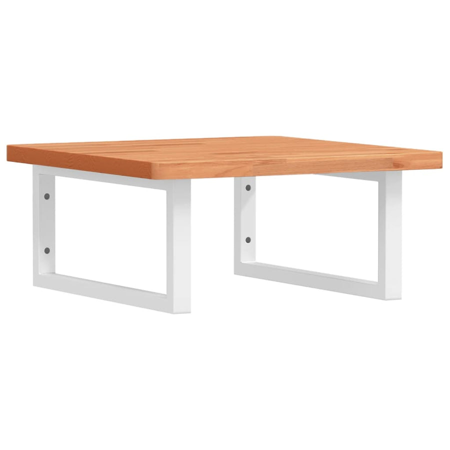 Badkamer Wandschap Staal En Massief Beukenhout 1