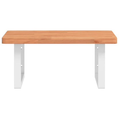 Badkamer Wandschap Staal En Massief Beukenhout 1