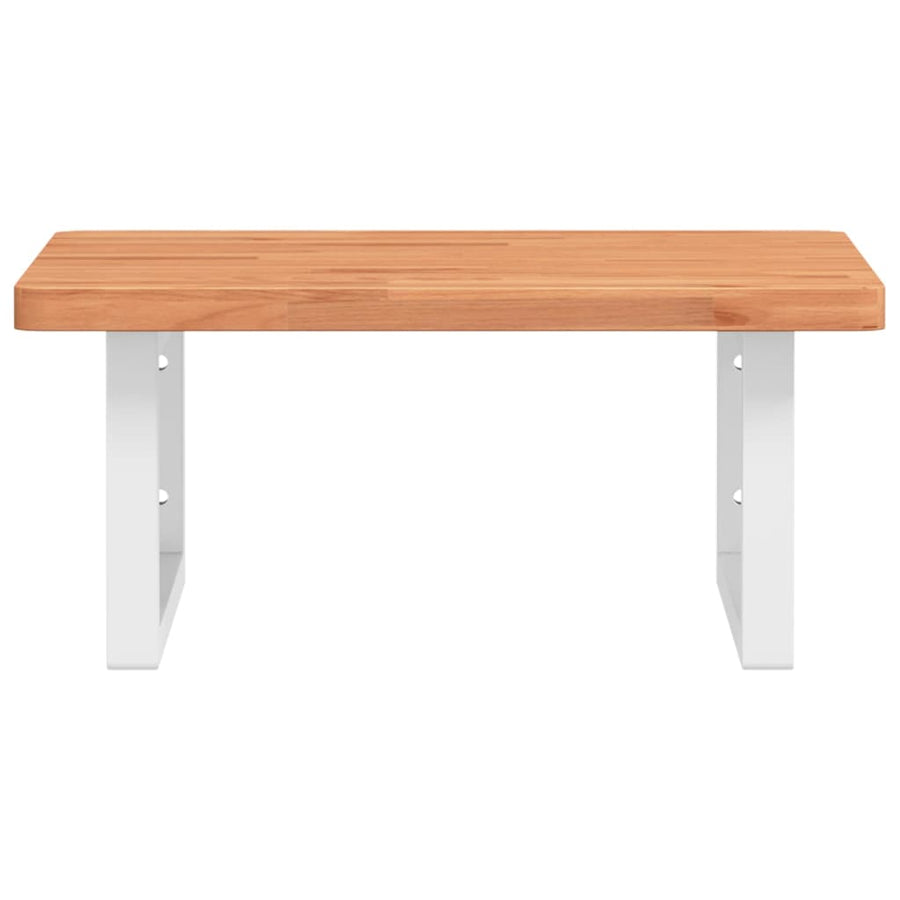 Badkamer Wandschap Staal En Massief Beukenhout 1
