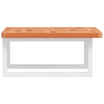Badkamer Wandschap Staal En Massief Beukenhout 1