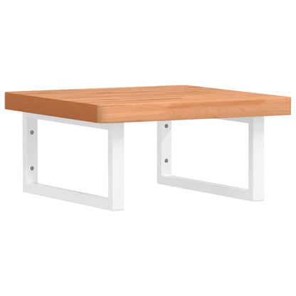 Badkamer Wandschap Staal En Massief Beukenhout 1