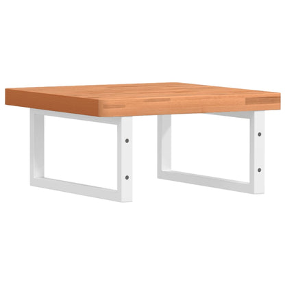 Badkamer Wandschap Staal En Massief Beukenhout 1