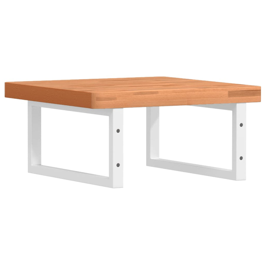 Badkamer Wandschap Staal En Massief Beukenhout 1