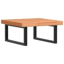 Badkamer wandschap staal en massief beukenhout