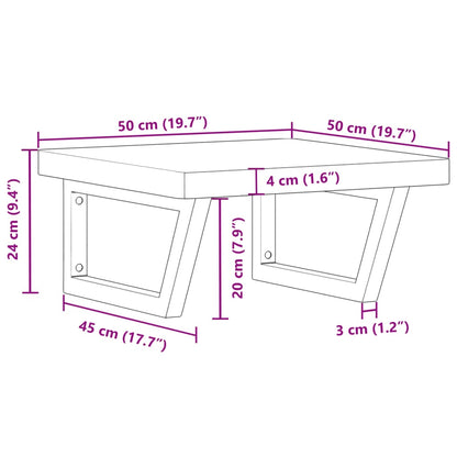 Badkamer wandschap staal en massief beukenhout