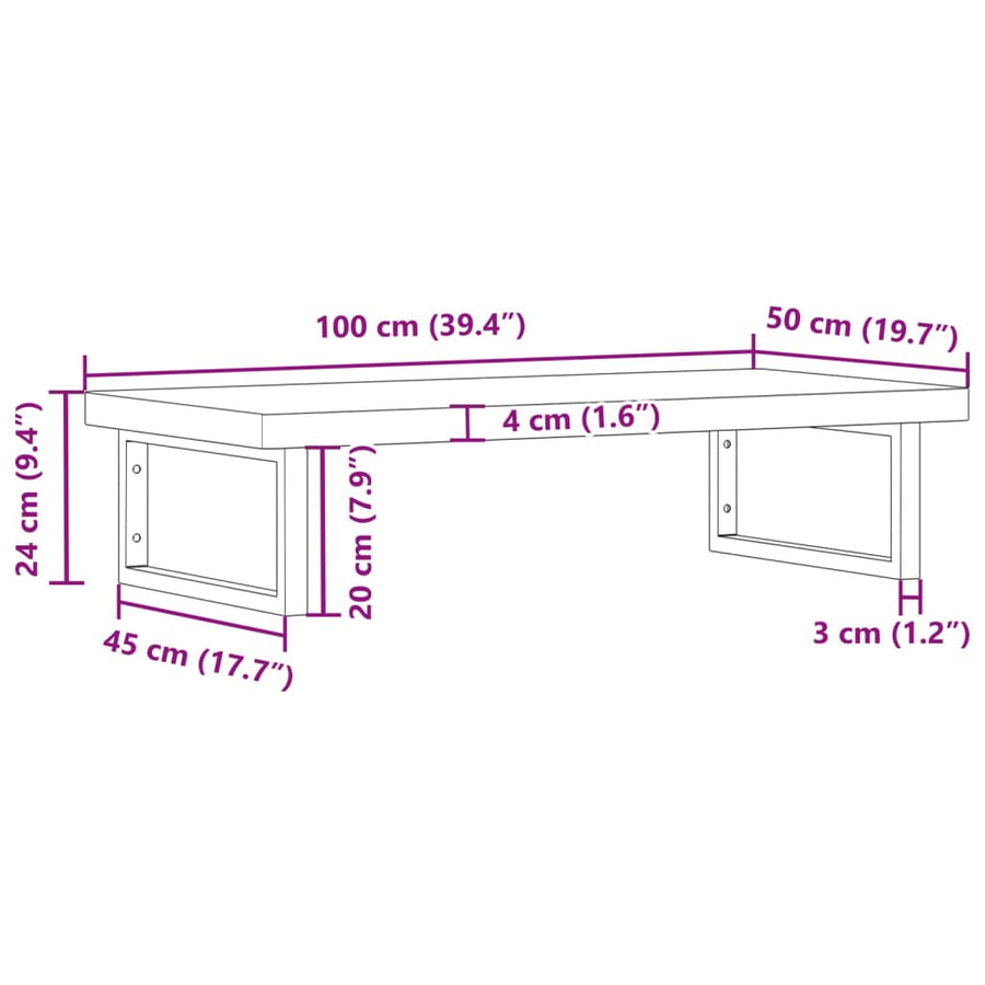 Badkamer Wandschap Staal En Massief Beukenhout 1