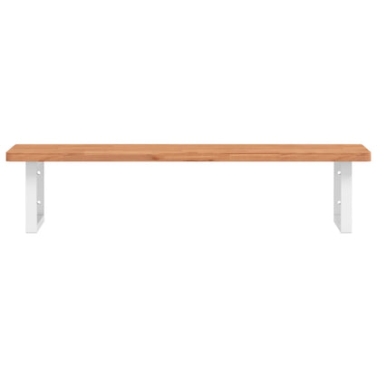 Badkamer Wandschap Staal En Massief Beukenhout 1