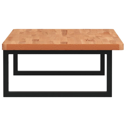 Badkamer Wandschap Staal En Massief Beukenhout 1 100 x 50 x 2.5 cm Donkerbruin en zwart