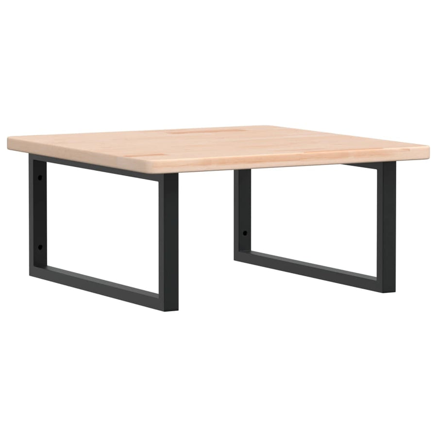 Badkamer Wandschap Staal En Massief Eikenhout Grijs