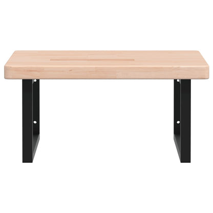 Badkamer Wandschap Staal En Massief Eikenhout