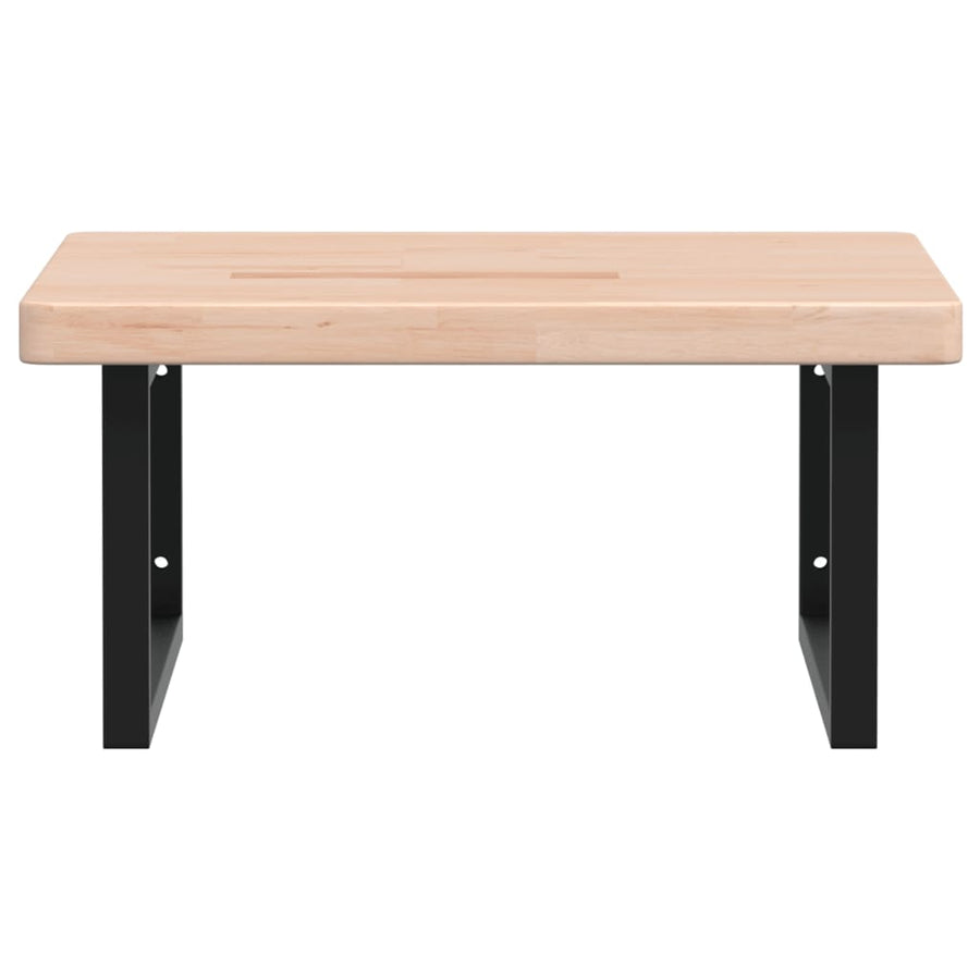 Badkamer Wandschap Staal En Massief Eikenhout