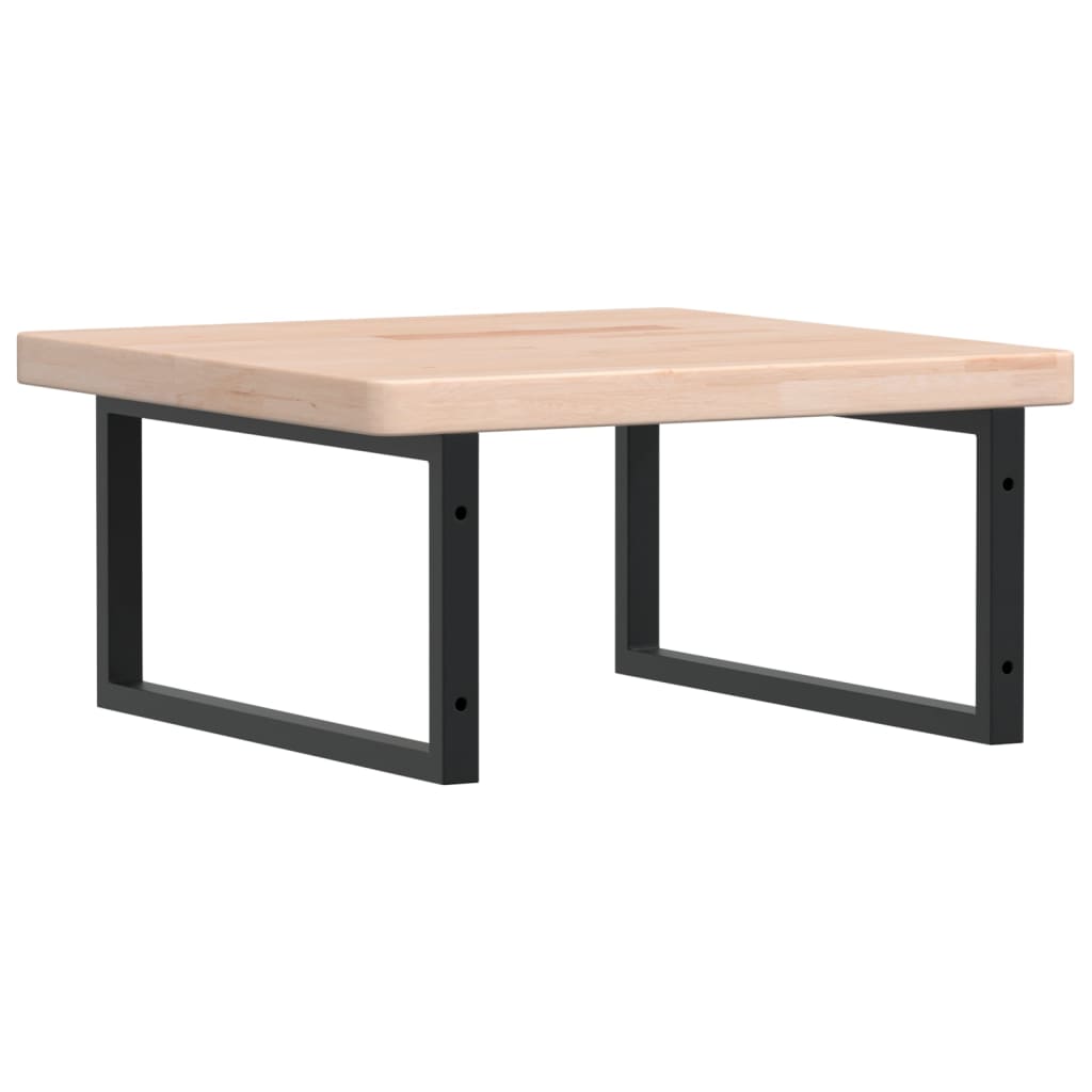 Badkamer Wandschap Staal En Massief Eikenhout