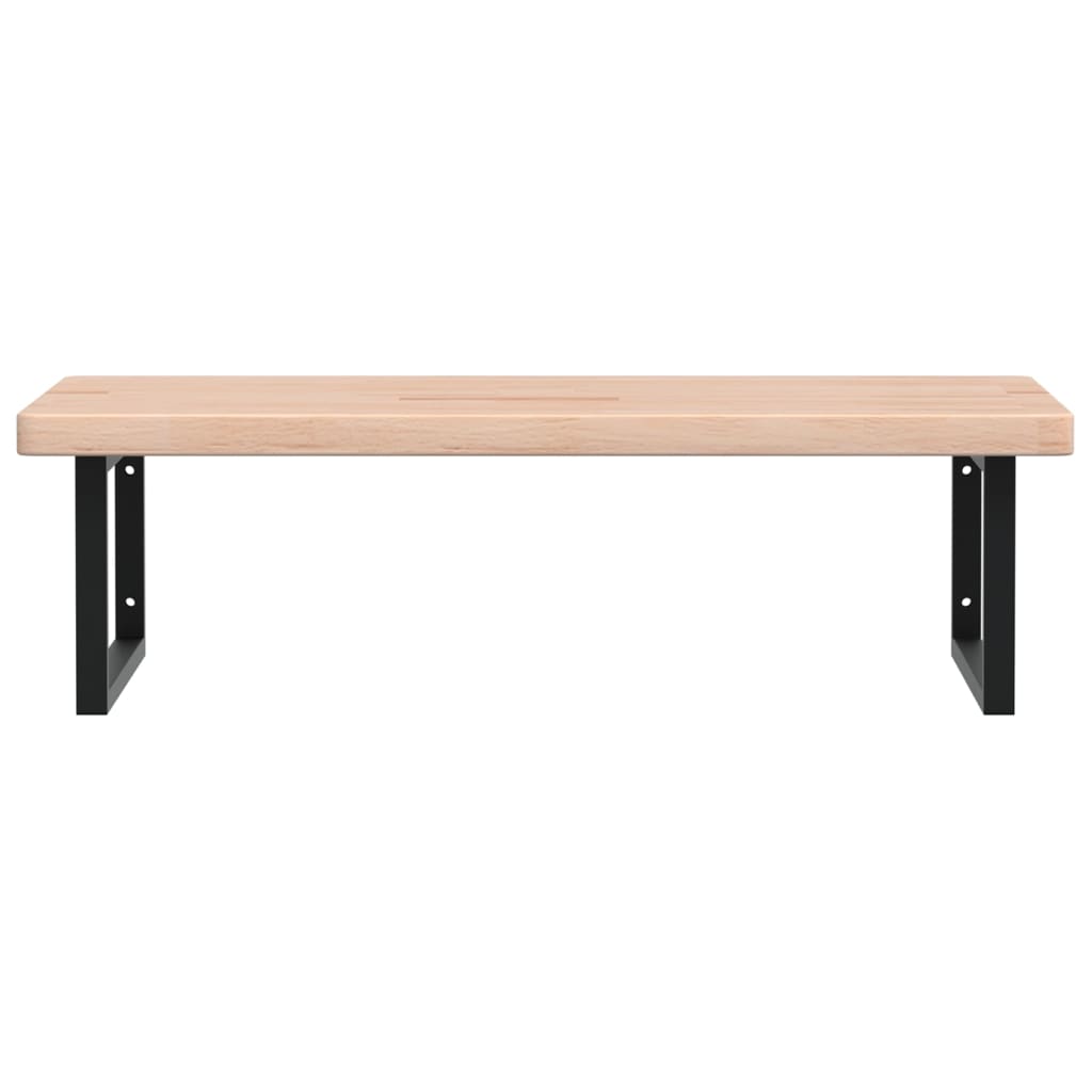 Badkamer Wandschap Staal En Massief Eikenhout