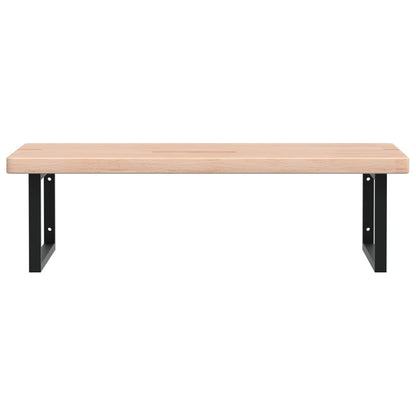 Badkamer Wandschap Staal En Massief Eikenhout