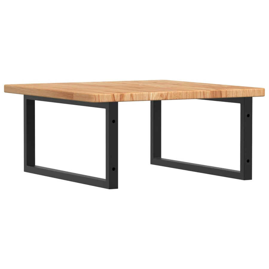 Badkamer Wandschap Staal En Massief Eikenhout