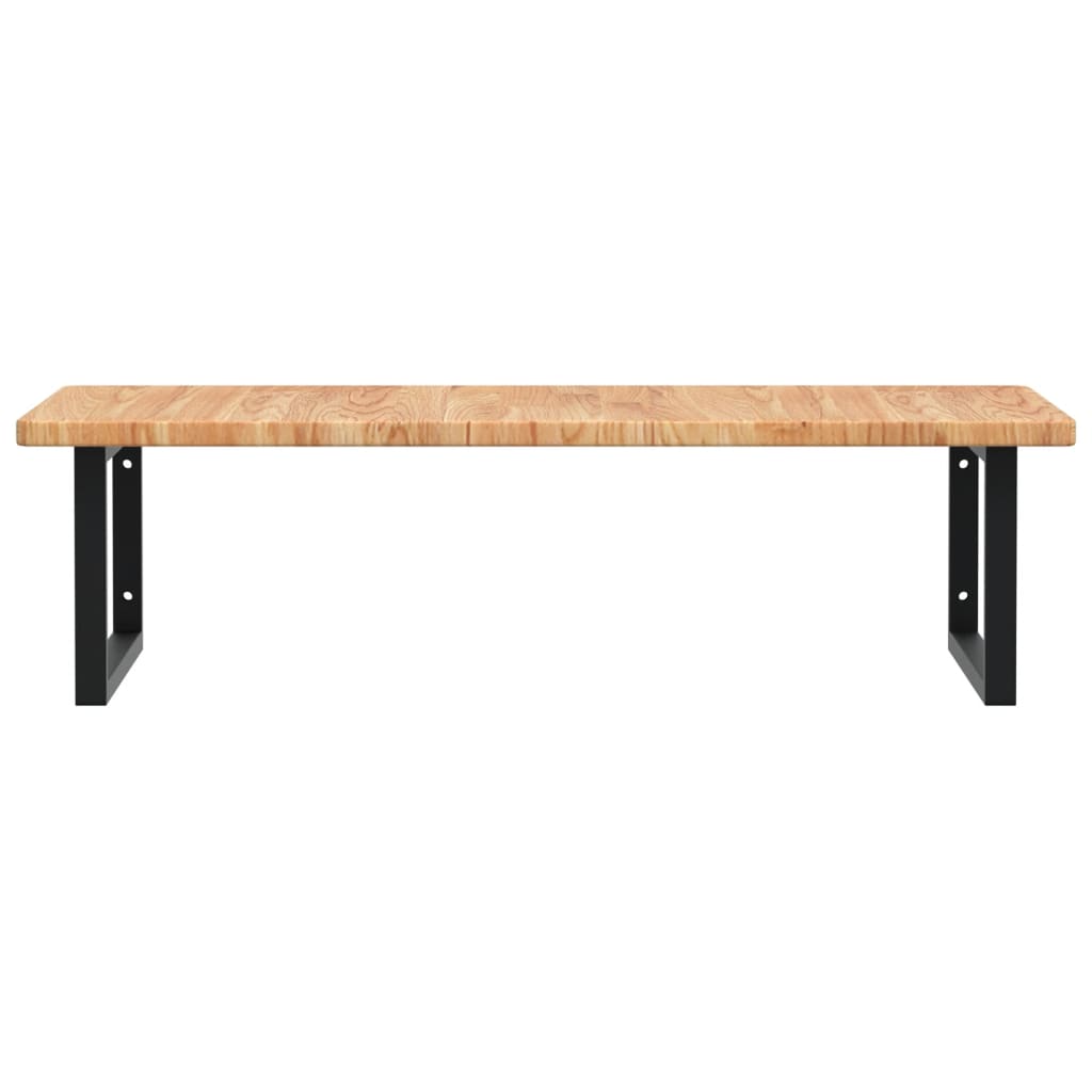 Badkamer Wandschap Staal En Massief Eikenhout 1